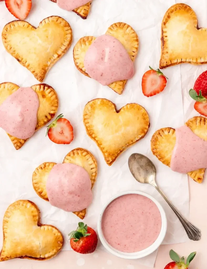 Heart-Shaped Strawberry Hand Pies