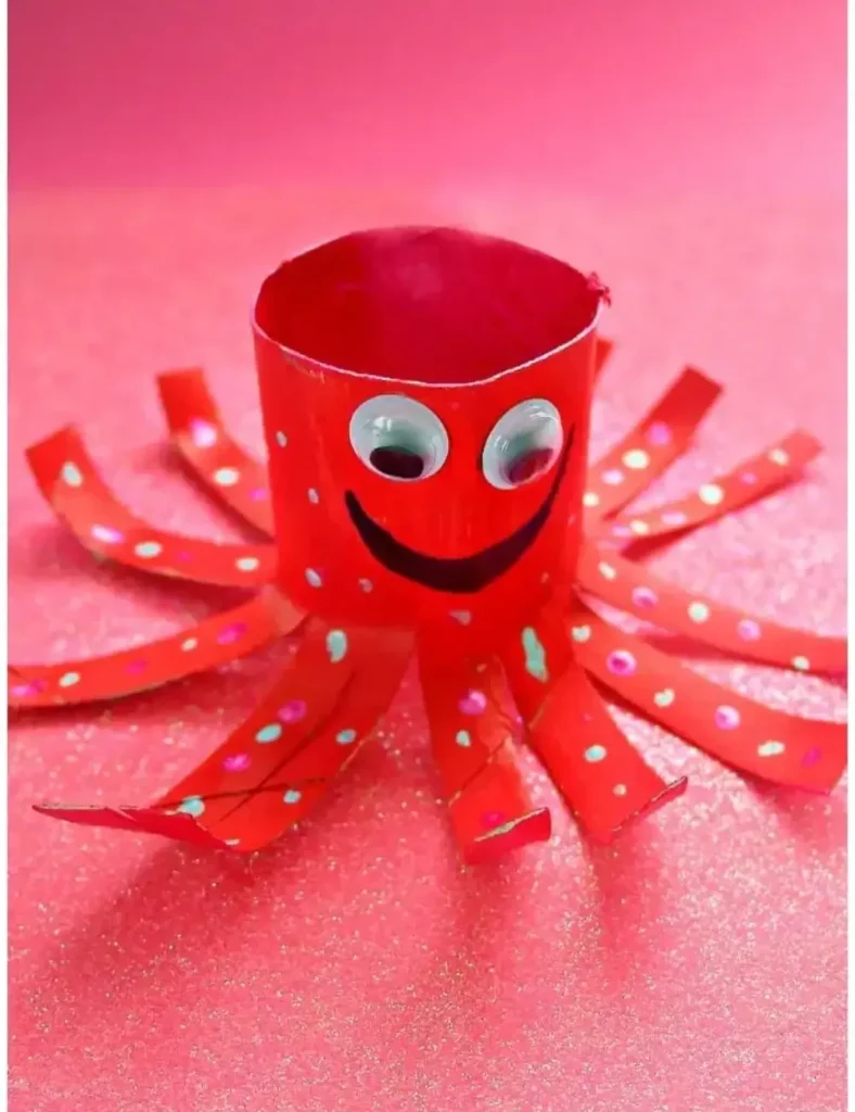 Octopus Toilet Paper Roll Craft
