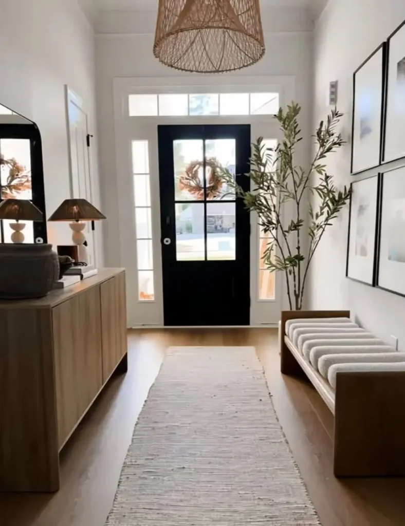 Sculptural Statement Bench. Entryway Bench Ideas