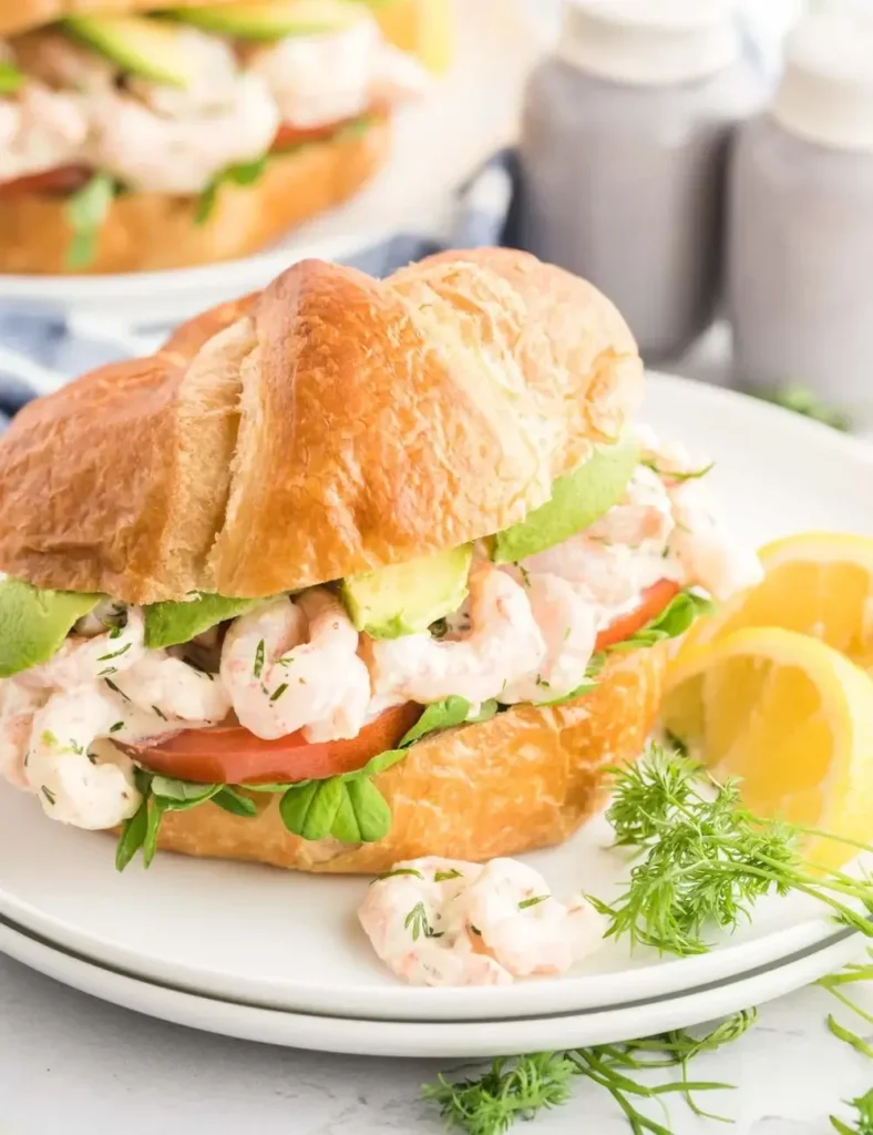 Shrimp Salad Croissant Sandwiches. Croissant sandwich ideas