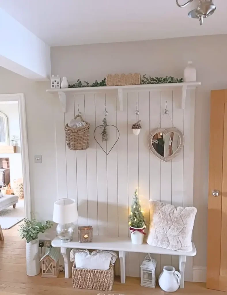 The Cottagecore-Inspired Entry Bench. Entryway Bench Ideas