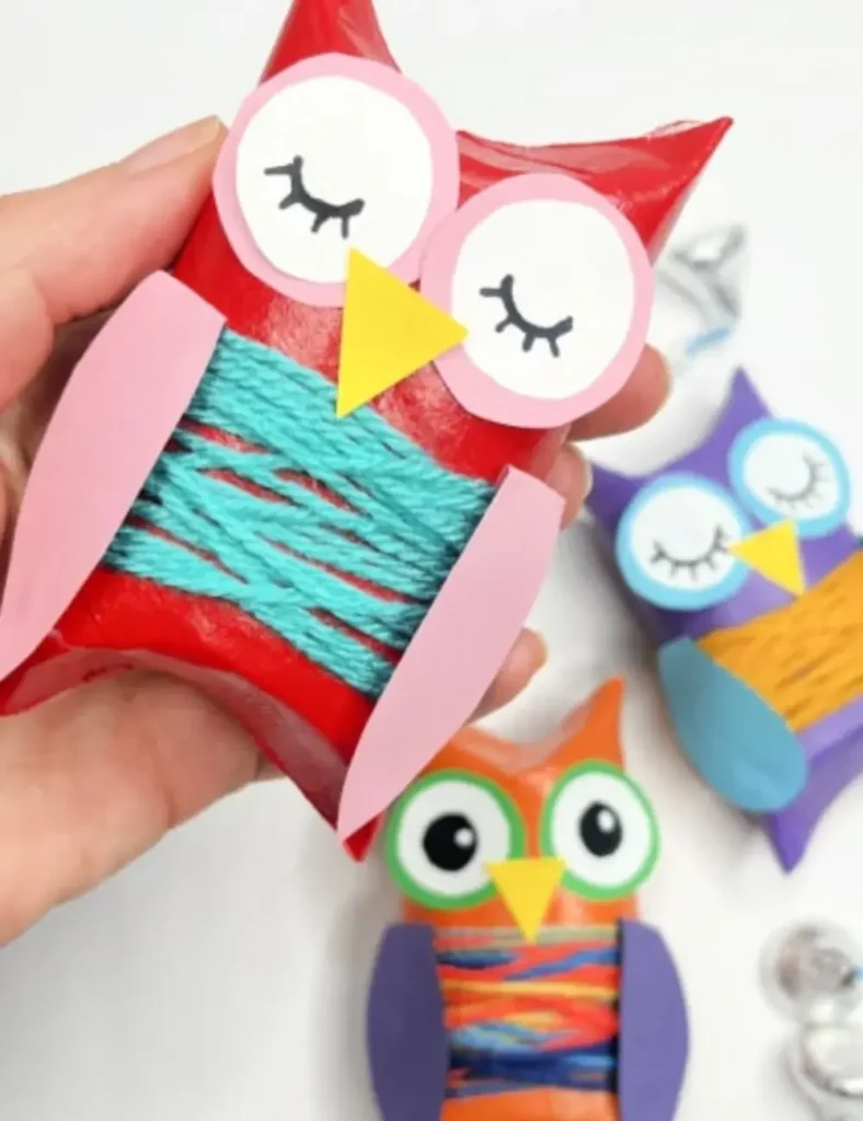 Toilet Paper Roll Owl Gift Box