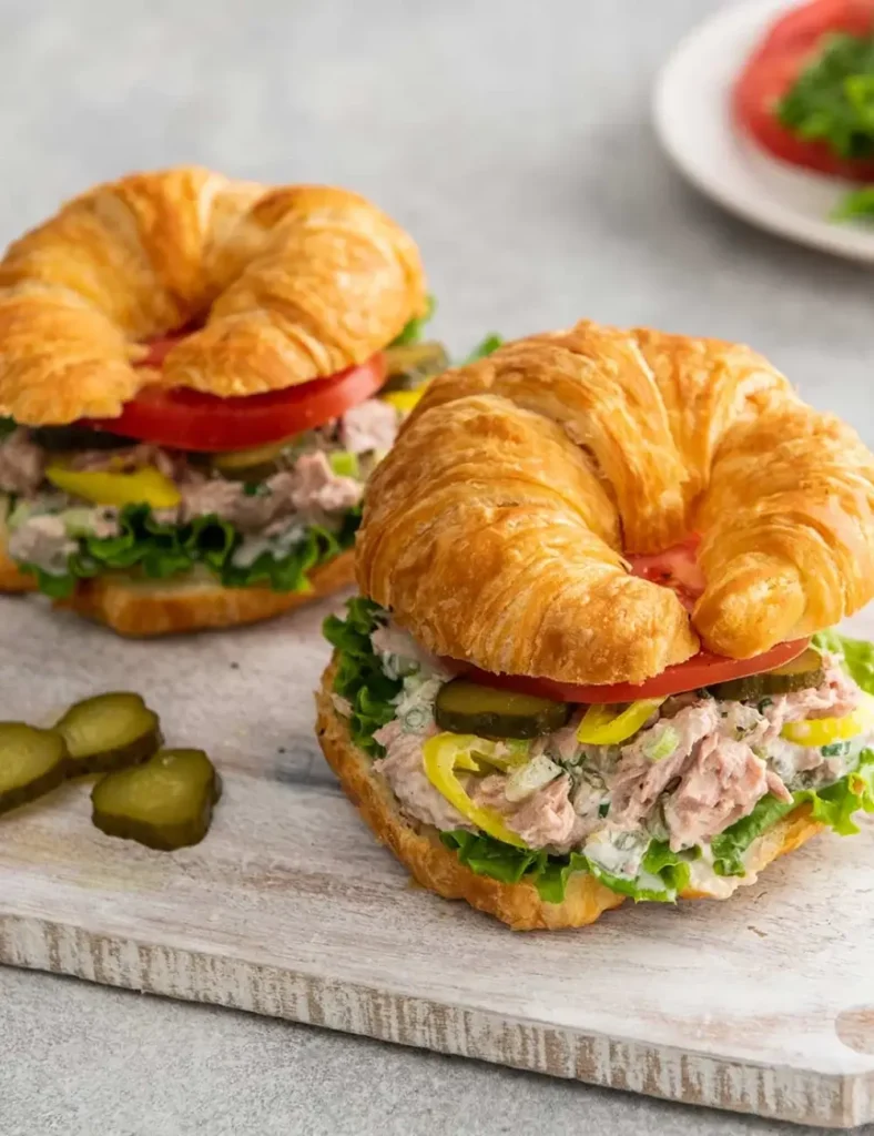 Tuna Croissant Sandwich. Croissant sandwich ideas