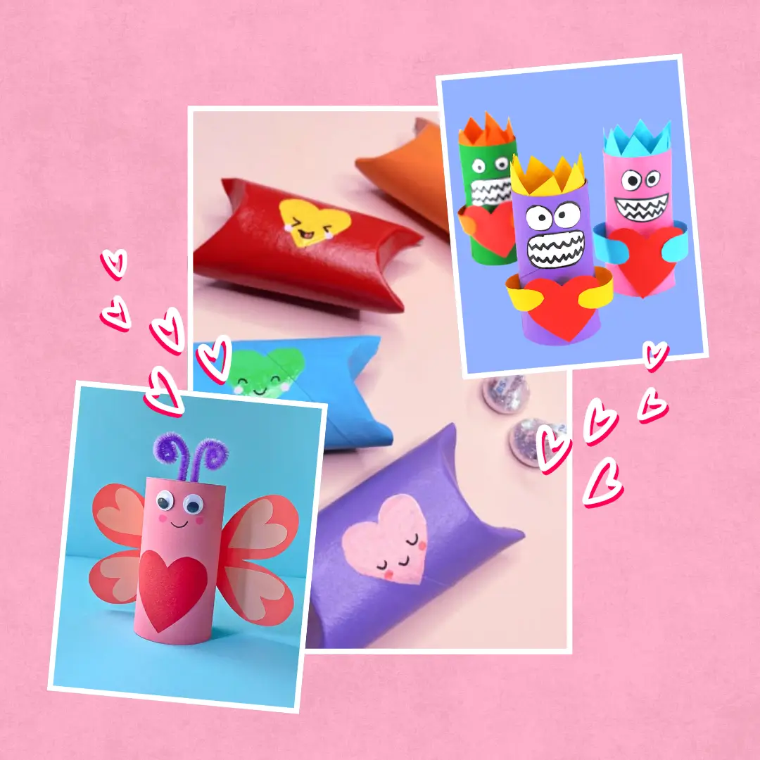 Valentine's Day Toilet Paper Roll Crafts