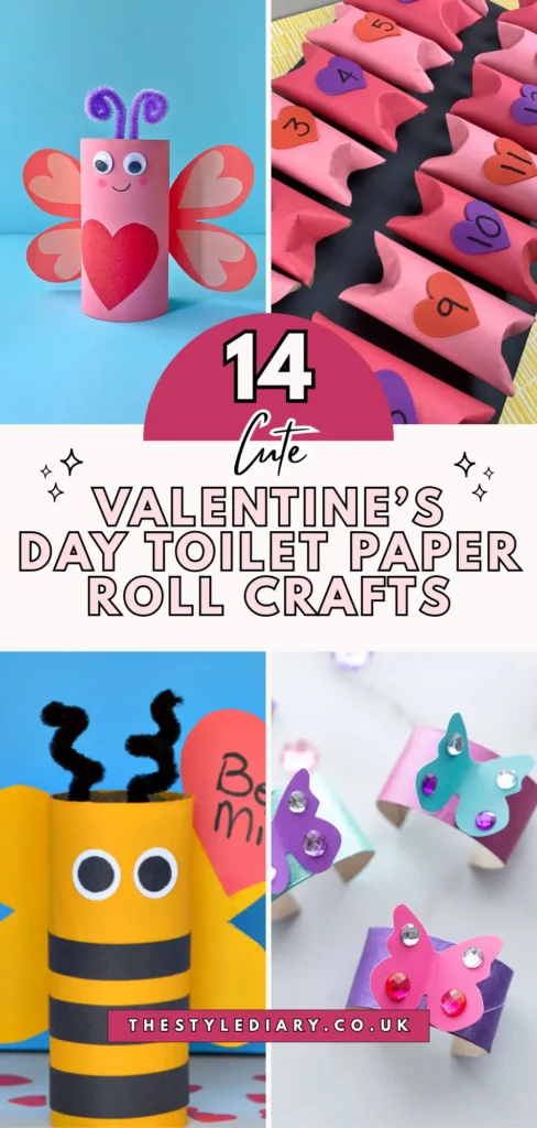 Valentine’s Day Toilet Paper Roll Crafts