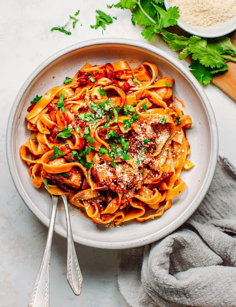 Vegan Ragu Pasta. vegan pasta recipes