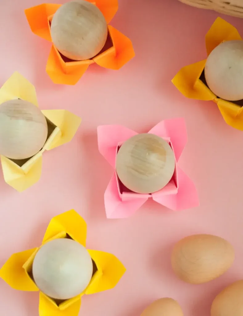 Origami Easter Egg Cups
