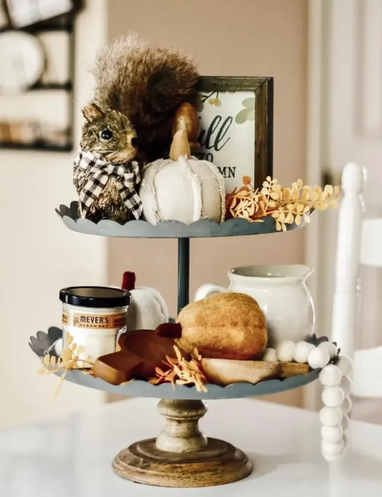 farmhouse tiered tray decor ideas (2)