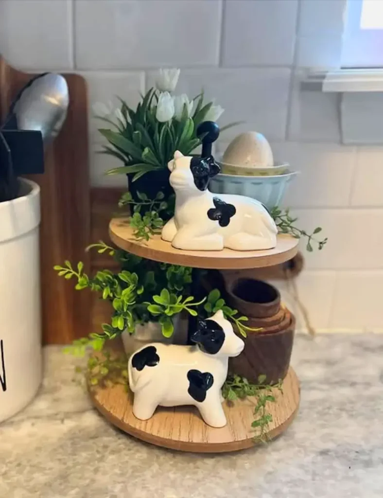 farmhouse tiered tray decor ideas (4)