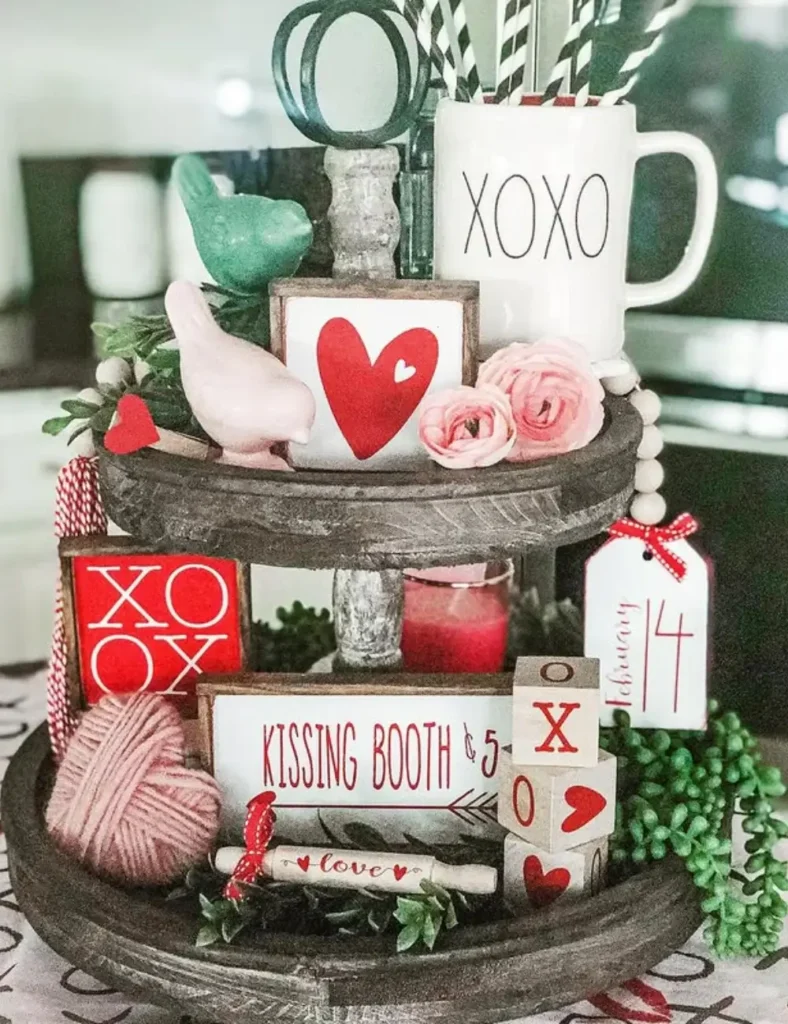 farmhouse tiered tray decor ideas (5)