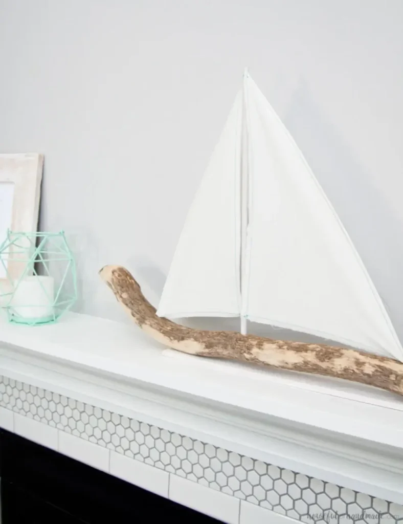 DIY Driftwood Sailboat Decor